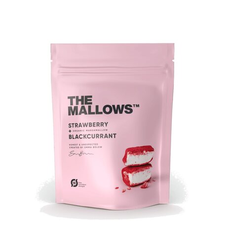 The Mallows Vaahtokarkki strawberry & blackcurrant 80 g