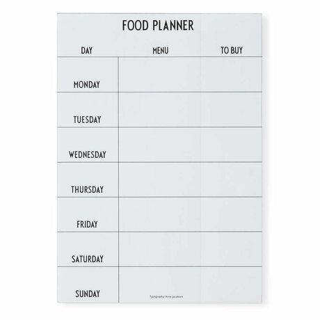 Design Letters Food planner30