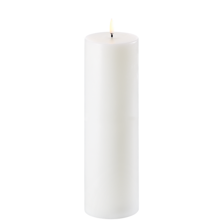 Uyuni LED-kynttilä 7,8 x 25 cm, valkoinen