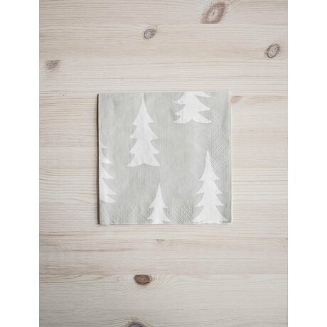 Fine Little Day Gran servetit 33 x 33 cm, hiekka/valkoinen