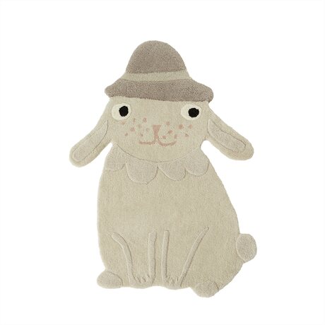 OYOY Hopsi rabbit matto 76 x 100 cm