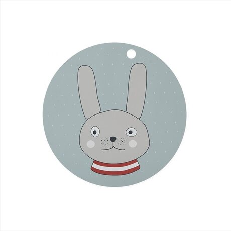 OYOY Pyöreä rabbit tabletti 39 cm