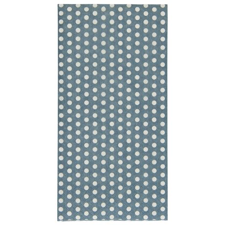 Ib Laursen Pilkulliset servetit, 16 kpl/pkt, 40 x 40 cm, sininen/valkoinen