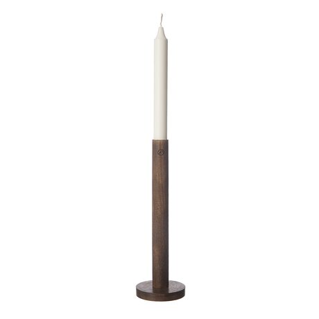 Ernst Puinen kynttilänjalka 25 cm, tummanruskea