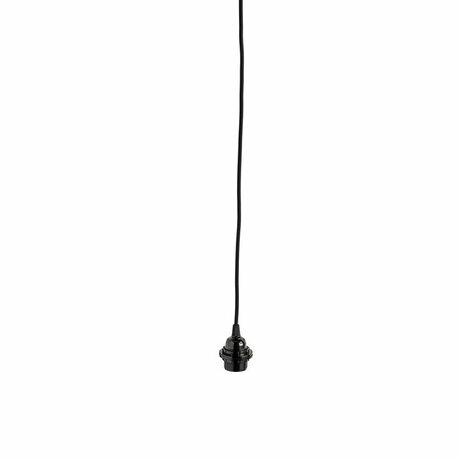 Tine K Musta kankainen lampunjohto E27, 3 metriä