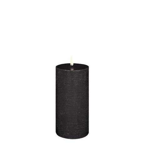Uyuni Led-kynttilä rustiikki 7,8 x 15 cm, forest black