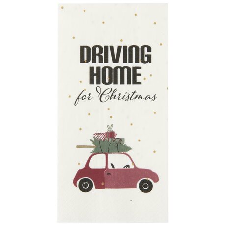 Ib Laursen Driving home for christmas servetit 16 kpl/pkt 40 x 40 cm