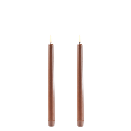 Uyuni Led-kruunukynttilä 25 cm 2 kpl/pkt, caramel
