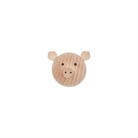 OYOY Pig -koukku 4,5 x 6 x 4,5 cm