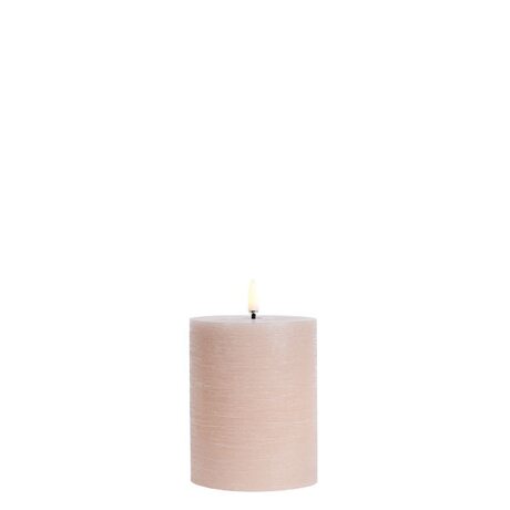 Uyuni Led-kynttilä rustiikki 7,8 x 10 cm, beige