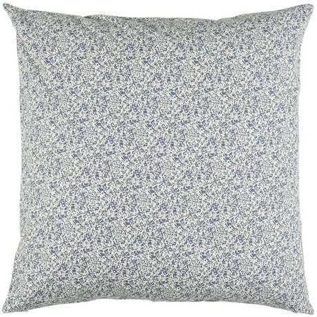 Ib Laursen kukkakuvioinen tyynynpäällinen 60 x 60 cm, petroli/sininen