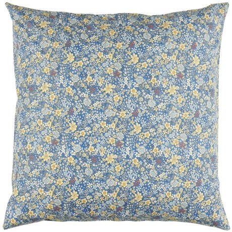 Ib Laursen kukkakuvioinen tyynynpäällinen 60 x 60 cm, sin./kelt./valk.