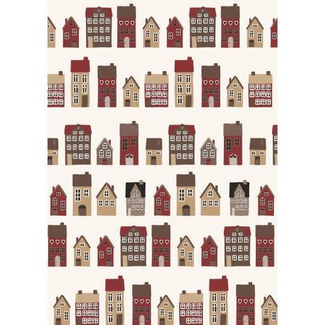 Ib Laursen Christmas town lahjapaperi 52,5 cm x 5 m