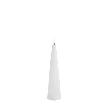 Uyuni Led-kynttilä kartio 5,8 x 21,5 cm, valkoinen
