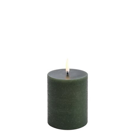 Uyuni Led-kynttilä rustiikki 7,8 x 10,1 cm, olive green