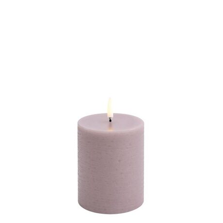 Uyuni Led-kynttilä rustiikki 7,8 x 10,1 cm, light lavender