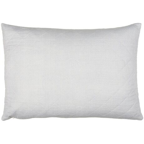 Ib Laursen Tikattu raidallinen tyynynpäällinen 50 x 70 cm, valk./sin