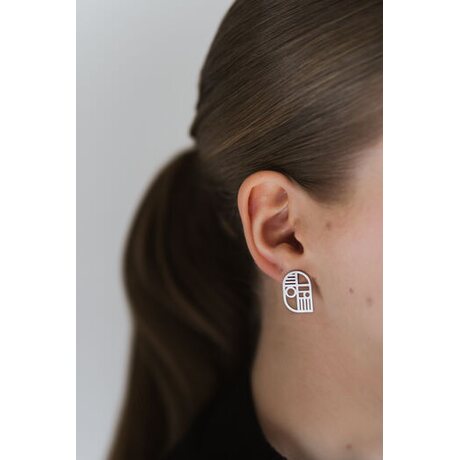 Littlebit Design Haukilahti stud earrings size M, 21 mm
