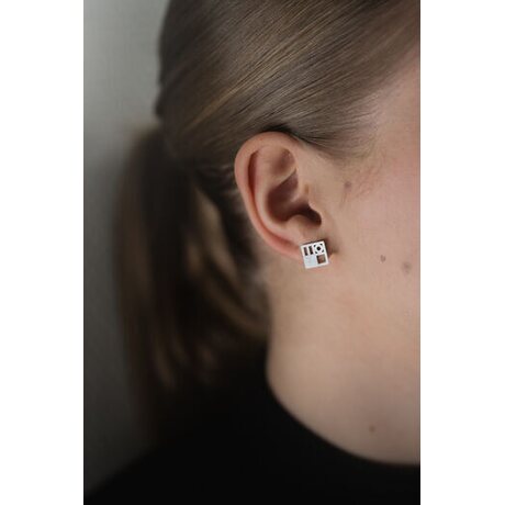 Littlebit Design Haukilahti stud earrings size S, 10 mm