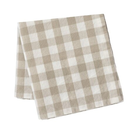 Ernst Checkered tablecloth beige/white SELECT SIZE