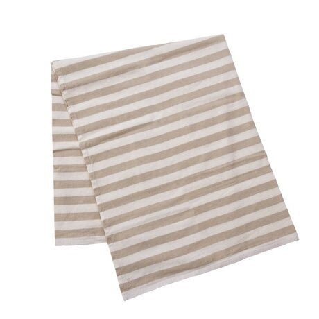 Ernst Striped table cloth beige/white CHOOSE SIZE