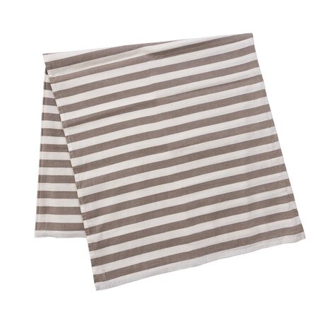 Ernst Striped tablecloth greige/white CHOOSE SIZE
