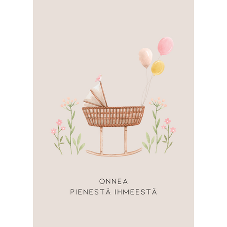 Onnea pienestä ihmeestä kortti - VALITSE VÄRI