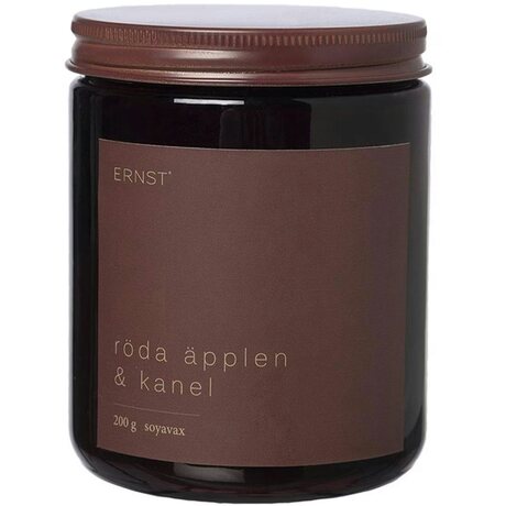 Ernst Scented candle Red apple & cinnamon 200 g