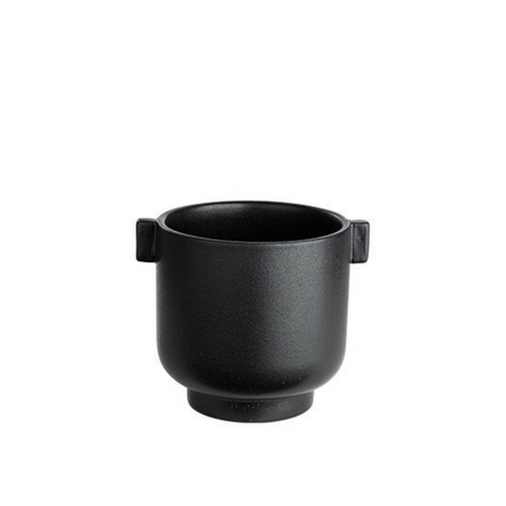 Ernst pot with ears 14 x 14 cm, black