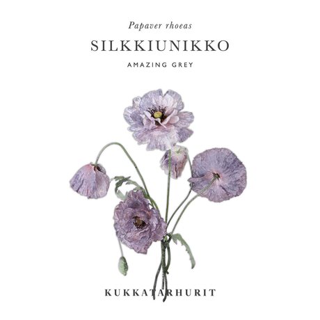 Kukkatarhurit Silkkiunikko Amazing Grey