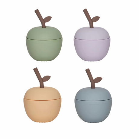 OYOY Apple straw mug, CHOOSE COLOUR