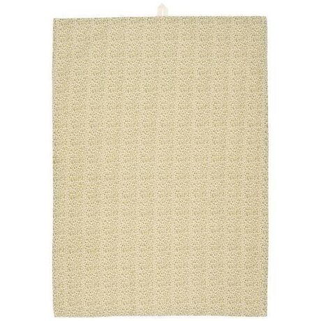 Ib Laursen Petra kitchen towel 50 x 70 cm, green/off white