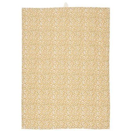 Ib Laursen Solveig kitchen towel 50 x 70 cm, yellow/green/off-white