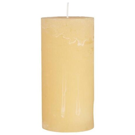 Ib Laursen Pillar candle rustic 6,8 x 14 cm, lemonade