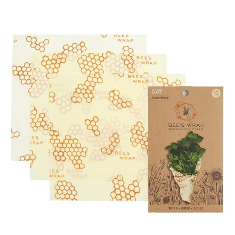 Bee`s Wrap Beeswax wrap Honeycomb 3 pcs/pkt, large