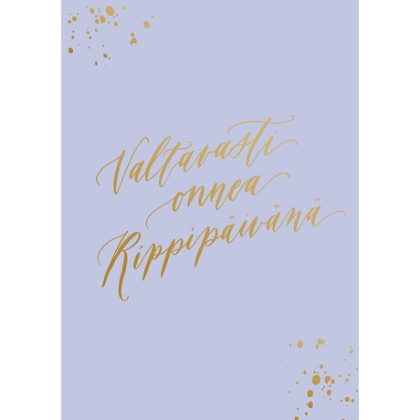 Kalligrafiastudio 2-osainen valtavasti onnea rippipäivänä kortti