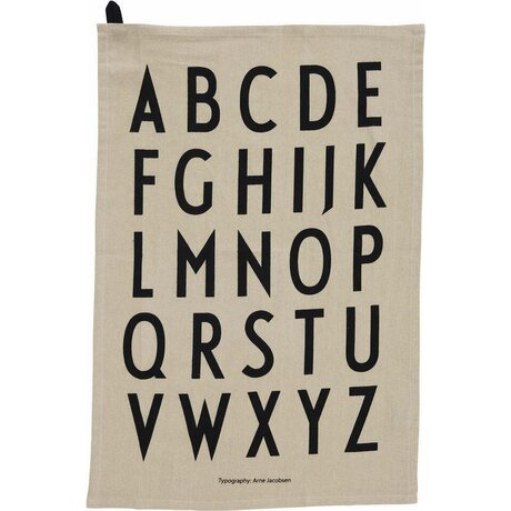 Design Letters Keittiöpyyhe 40 x 60 cm beige, 2 kpl/pkt