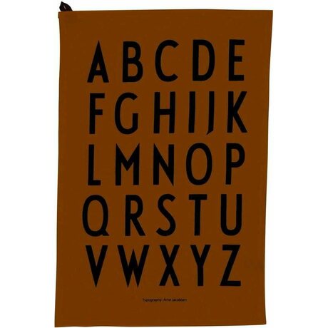 Design Letters Keittiöpyyhe 40 x 60 cm ruskea, 2 kpl/pkt
