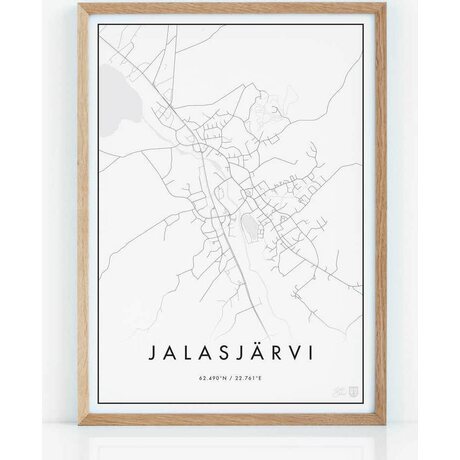 Påster Minimalistinen jalasjärvi -juliste 50 x 70 cm