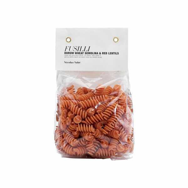 Nicolas Vahe Pasta fusilli 250g, punaiset linssit