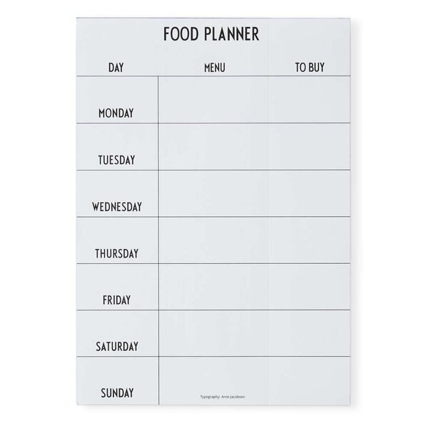 Design Letters Food planner