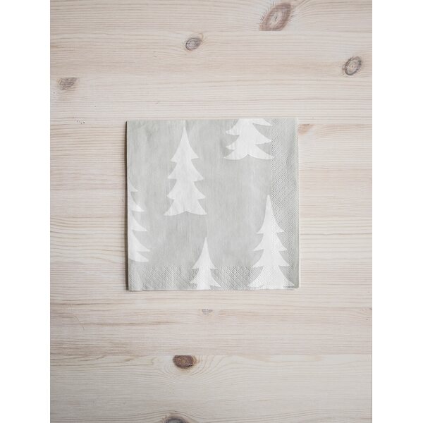 Fine Little Day Gran servetit 33 x 33 cm, hiekka/valkoinen