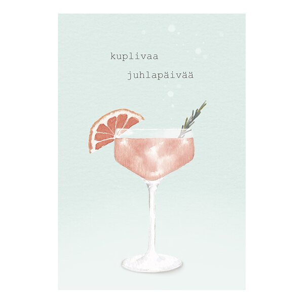 Henna Adel Kuplivaa juhlapäivää kortti