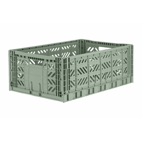 Aykasa Maxi stackable crate, almond green