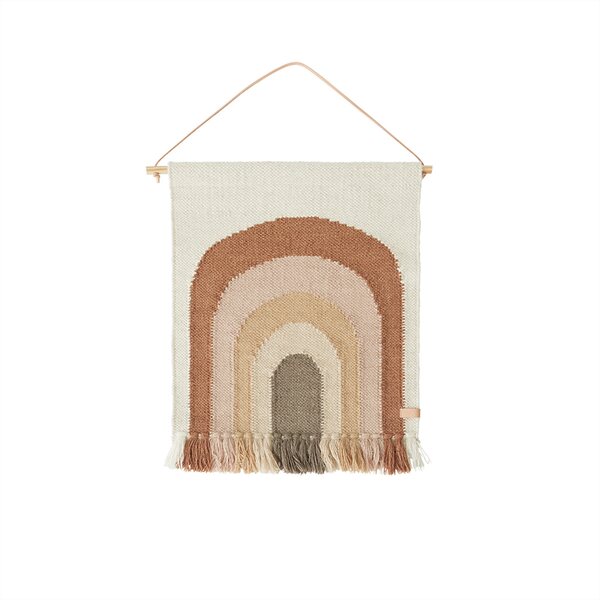 OYOY Follow the rainbow mini seinävaate 69 x 55 cm, choko