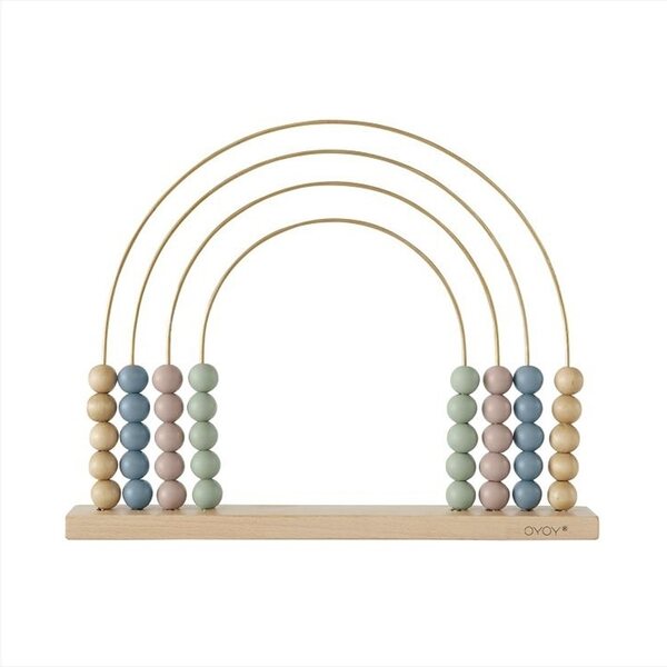 OYOY Abacus sateenkaari helmitaulu 28,5 x 35,5 cm