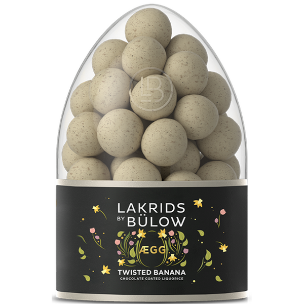 Lakrids By Bulow Egg twisted banana suklaakuorrutteinen lakritsi 485 g