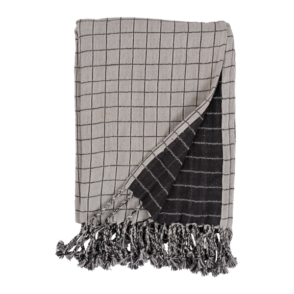 Fabelab Grid vauvan viltti 80 x 110 cm + 9 cm, beige