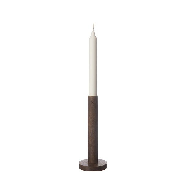 Ernst Puinen kynttilänjalka 20 cm, tummanruskea