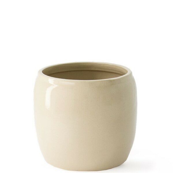 Ernst Lasitettu ruukku 15 x 17,5 cm, beige